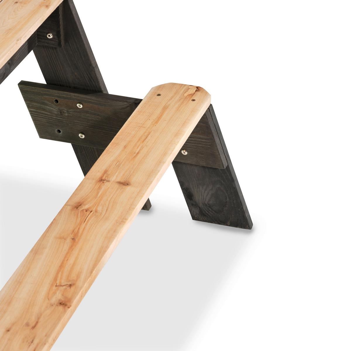 Sand- und Wassertisch Exit LxBxH: 120x94x50 cm Grau - Grau, KONVENTIONELL, Holz (120/94/50cm) - EXIT Toys