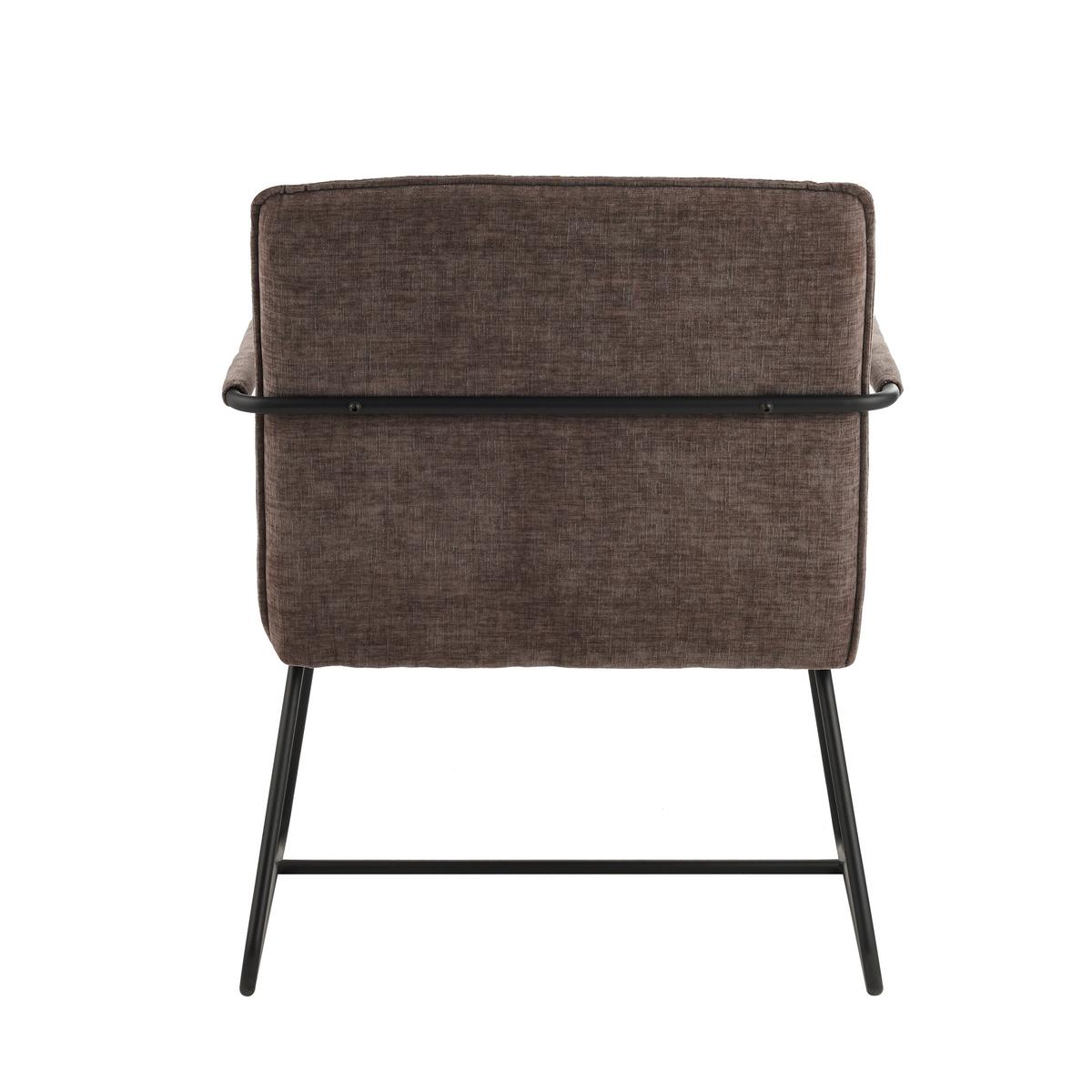 Sessel Bilbao Grau B: 65 cm - Schwarz/Grau, MODERN, Textil (65/80/68cm) - MID.YOU