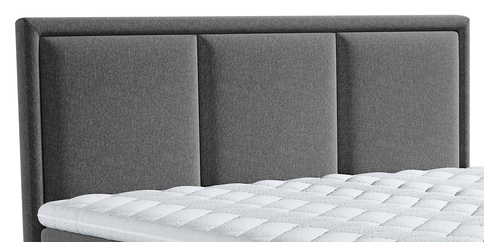 Boxspringbett Swing K - Anthrazit, Design, Textil (200/220cm) - MID.YOU