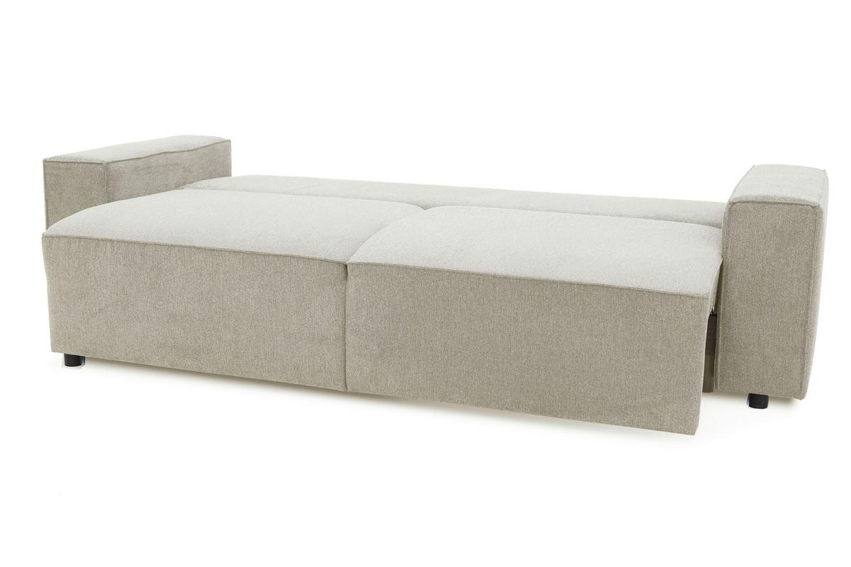 Schlafsofa Josh - Beige/Schwarz, Basics, Textil (239/85/86cm) - MID.YOU