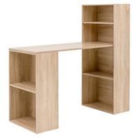 Computertisch + Regal B 120cm H 120cm Sonoma Eiche Dekor - Sonoma Eiche, KONVENTIONELL, Holzwerkstoff (120/53/120cm) - MID.YOU