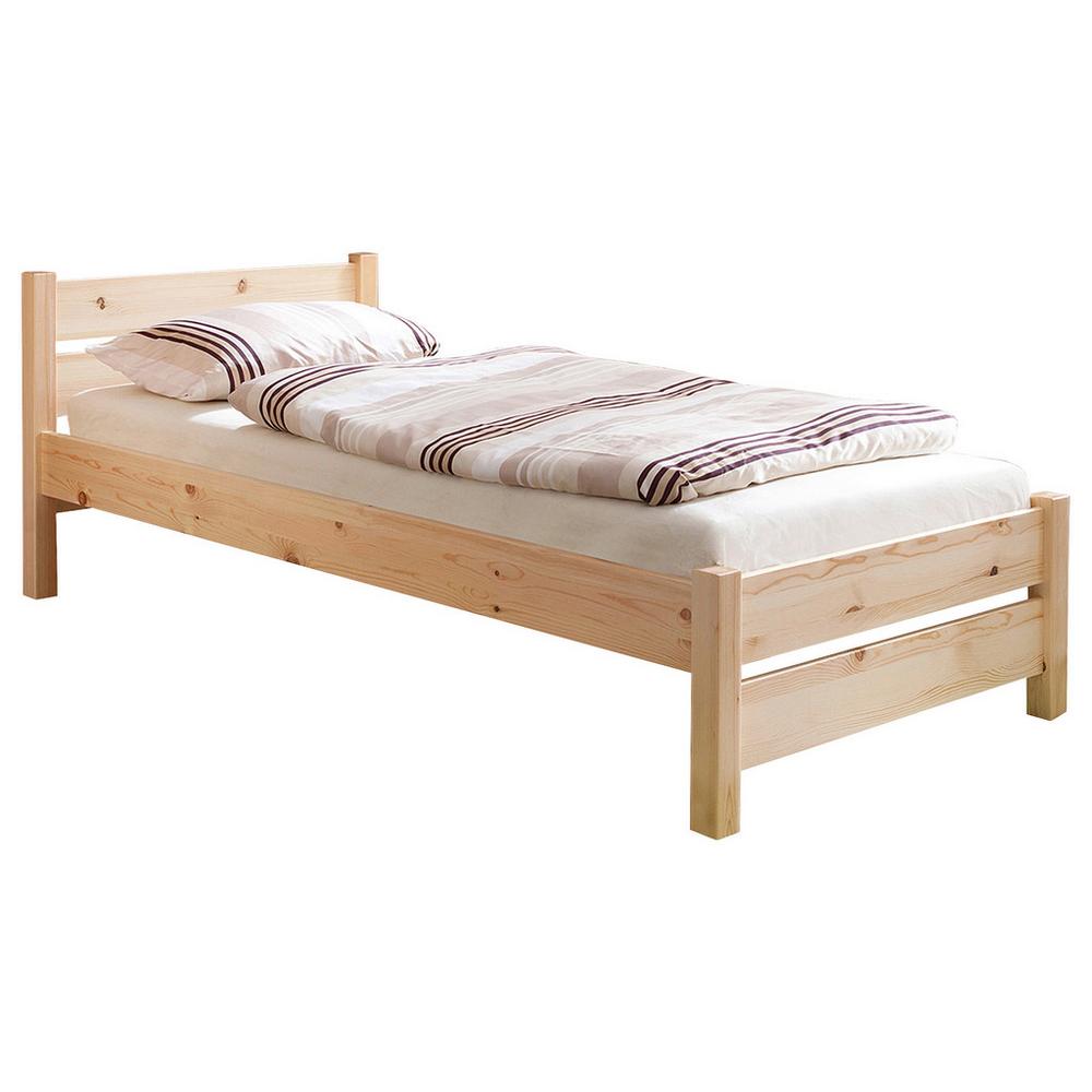 Lakovaná posteľ z masívu Bora - 90x200cm