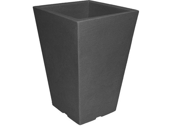 Kvetináč Capri Ii - antracitová, Moderný, plast (24/24/35cm) - Mömax modern living Kvetináč Capri Ii - antracitová, Moderný, plast (24/24/35cm) - Mömax modern living