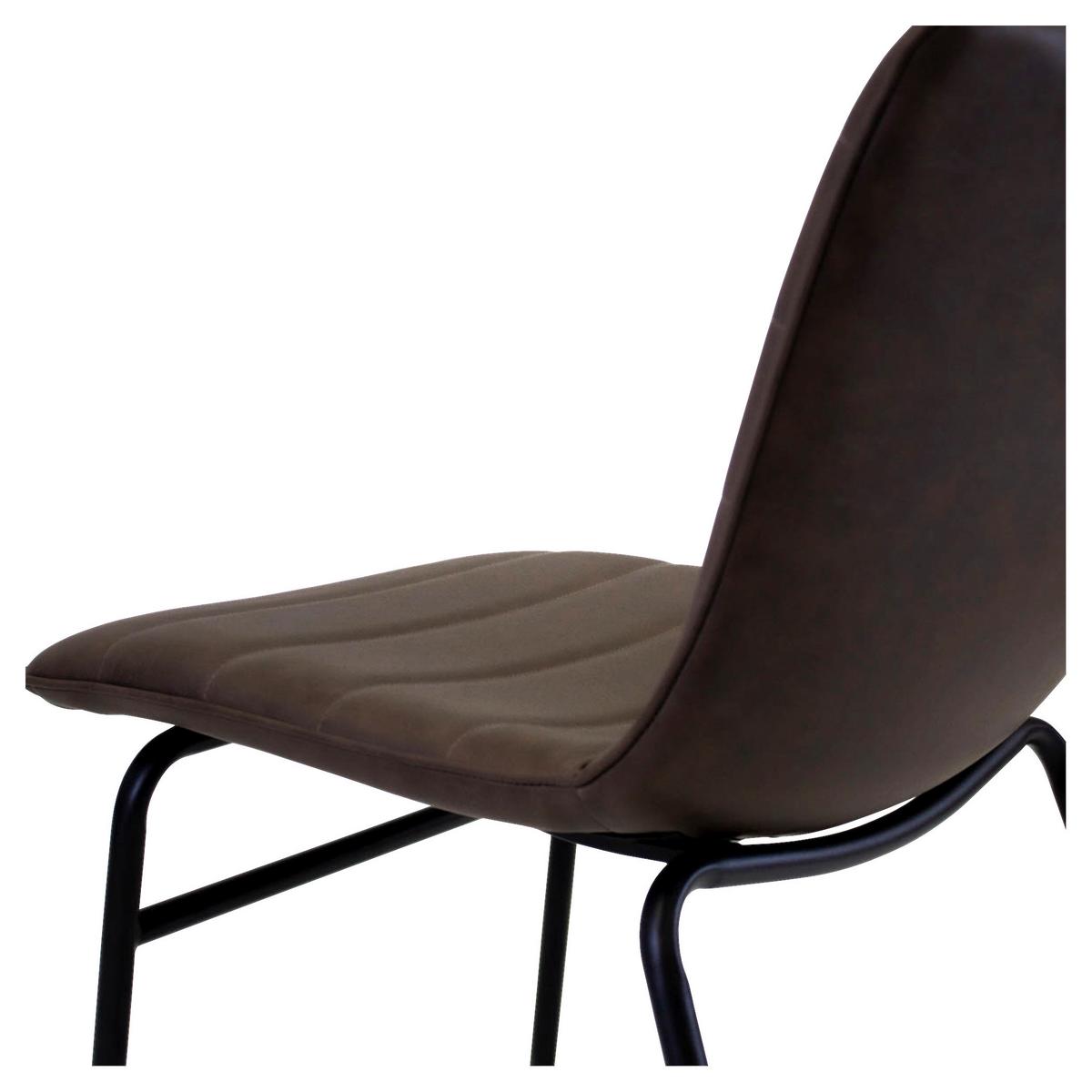 Stuhl Milan - Taupe/Schwarz, KONVENTIONELL, Kunststoff/Textil (48/77/56cm) - MID.YOU