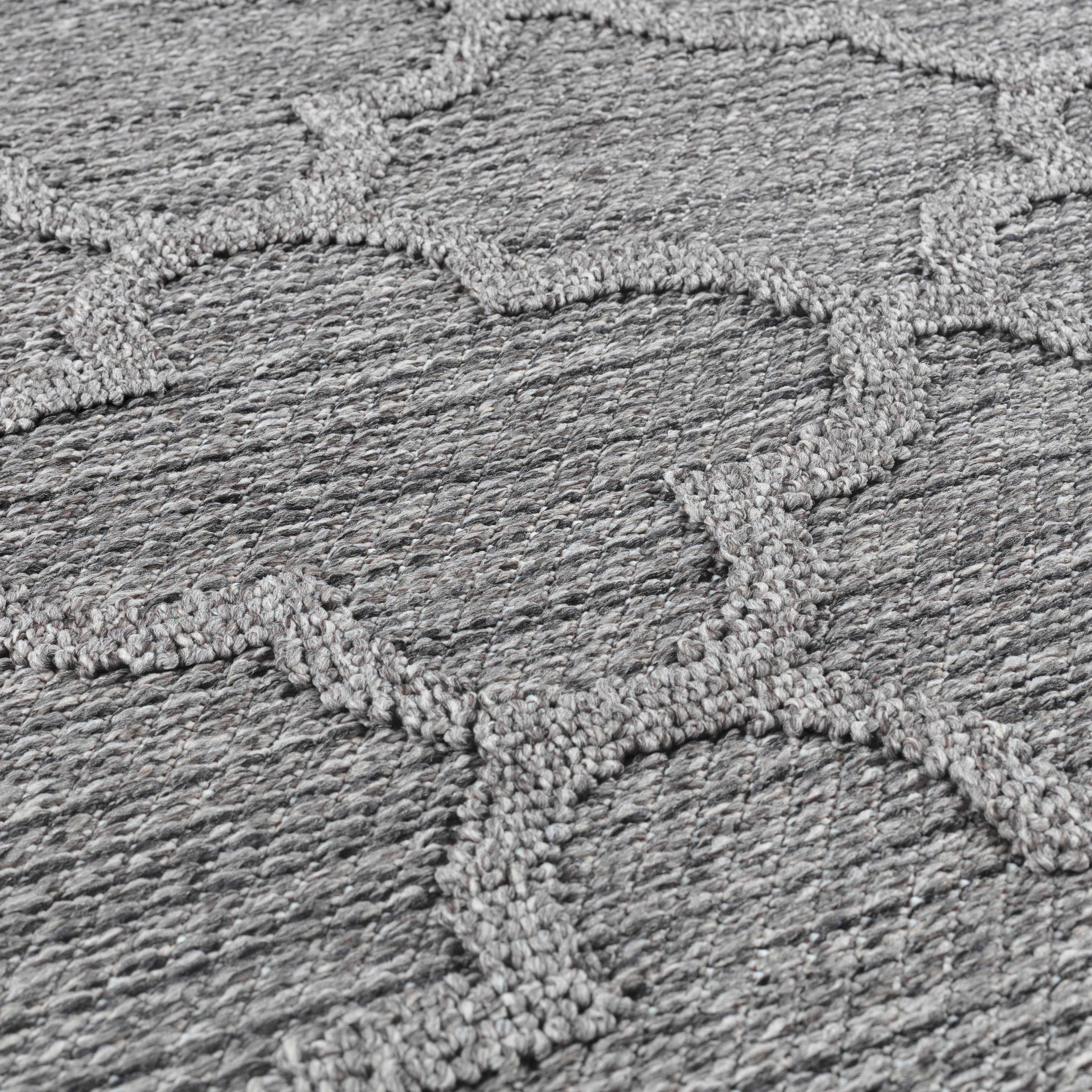 Läufer Patara - Grau, Design, Textil (80/250cm) - Novel