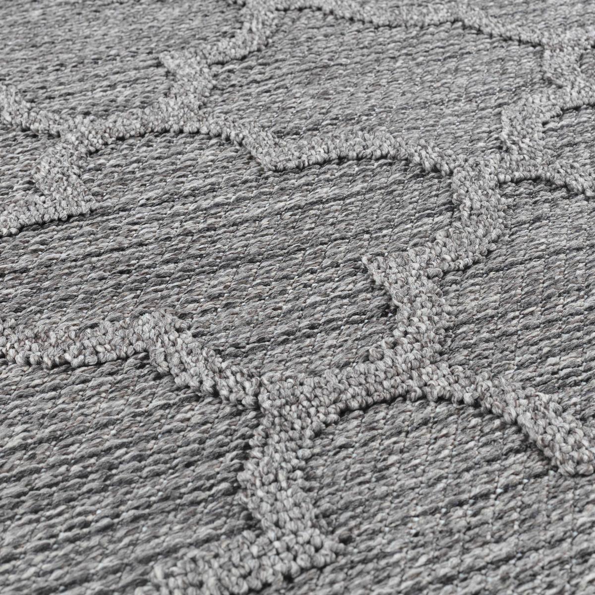Outdoorteppich Patara - Grau, Design, Textil (160/230cm) - Novel