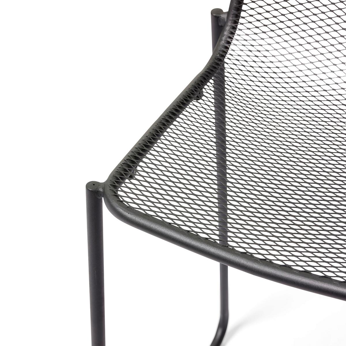 GARTEN-BARHOCKER MASE - Schwarz, MODERN, Metall (52/105/52cm) - Gardenson