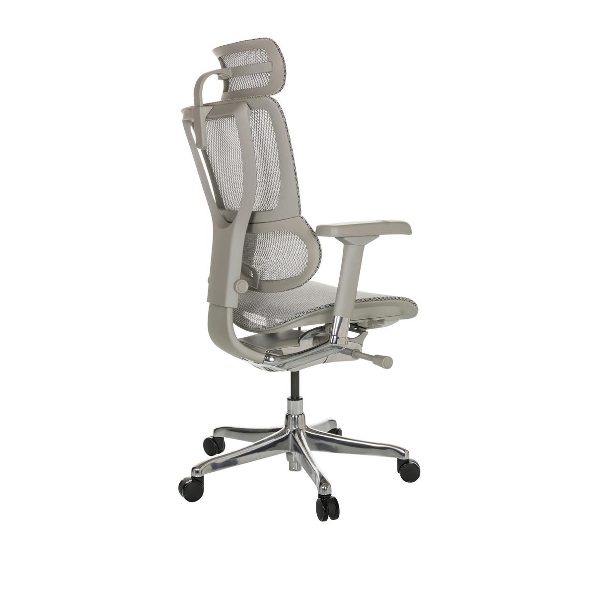 Drehstuhl Ergohuman Slim I G - Hellgrau, Basics, Kunststoff/Textil (69/116-138/66cm) - MID.YOU