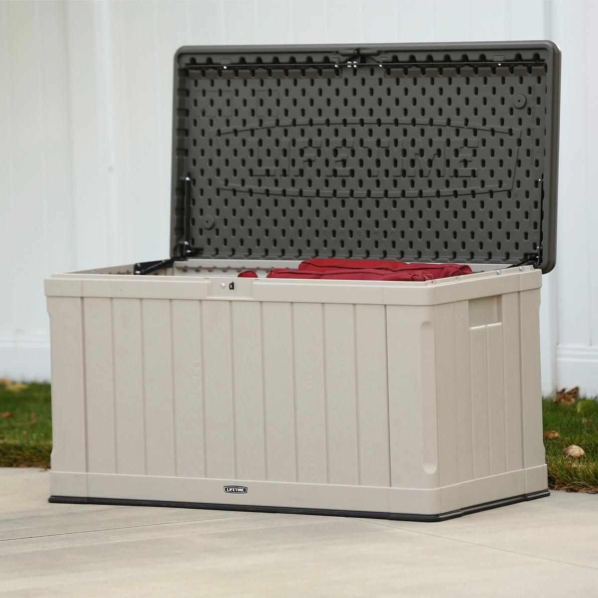 Kissenbox Wasserdicht Harmony 128x67x64 cm 440l  Grau - Grau, Basics, Kunststoff (128/67/64cm)