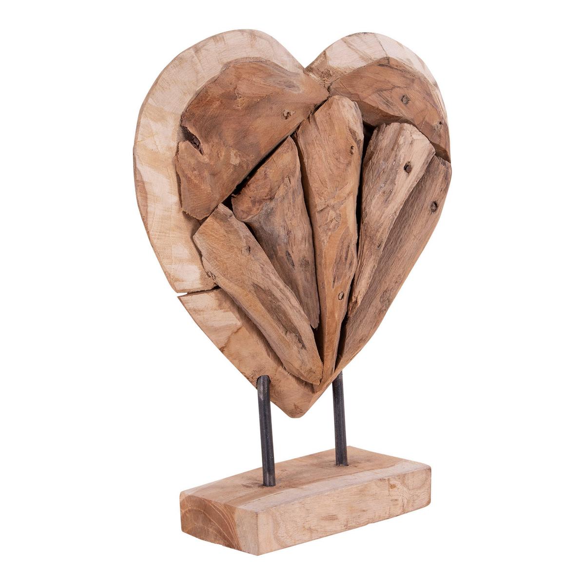 Dekoherz Almada Braun H: 30 Cm - Braun, Design, Holz (30cm)