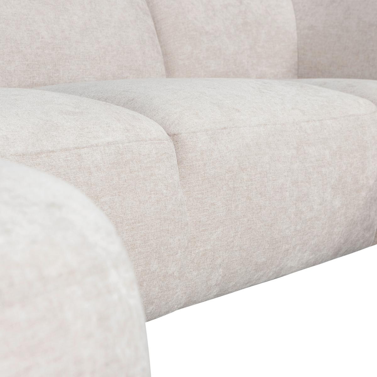Ecksofa Polly Sandfarben B: 150x353x245cm - Sandfarben/Schwarz, Design, Textil (150/353/245cm) - Livetastic