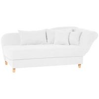 Recamiere Selma Creme Rechts mit Bettkasten+schlaffunktion - Buchefarben/Creme, Design, Textil (190/88/82cm) - Max Winzer