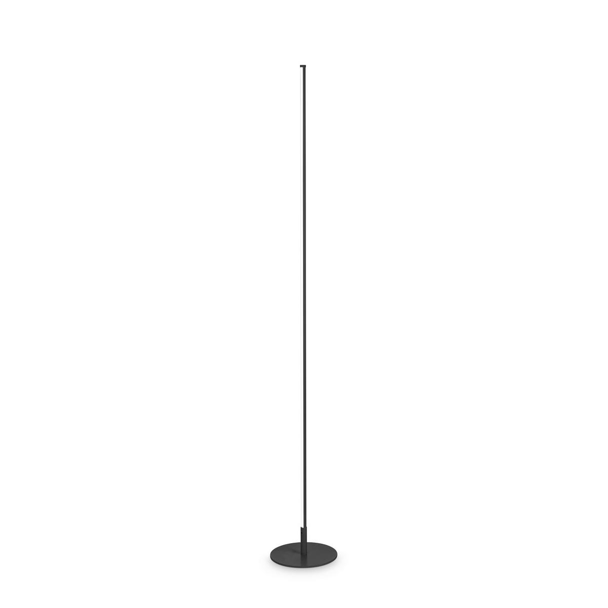 Stehleuchte Nero Schwarz D: 20 cm - Schwarz, Design, Kunststoff/Metall (20/146,5cm) - Ideal Lux