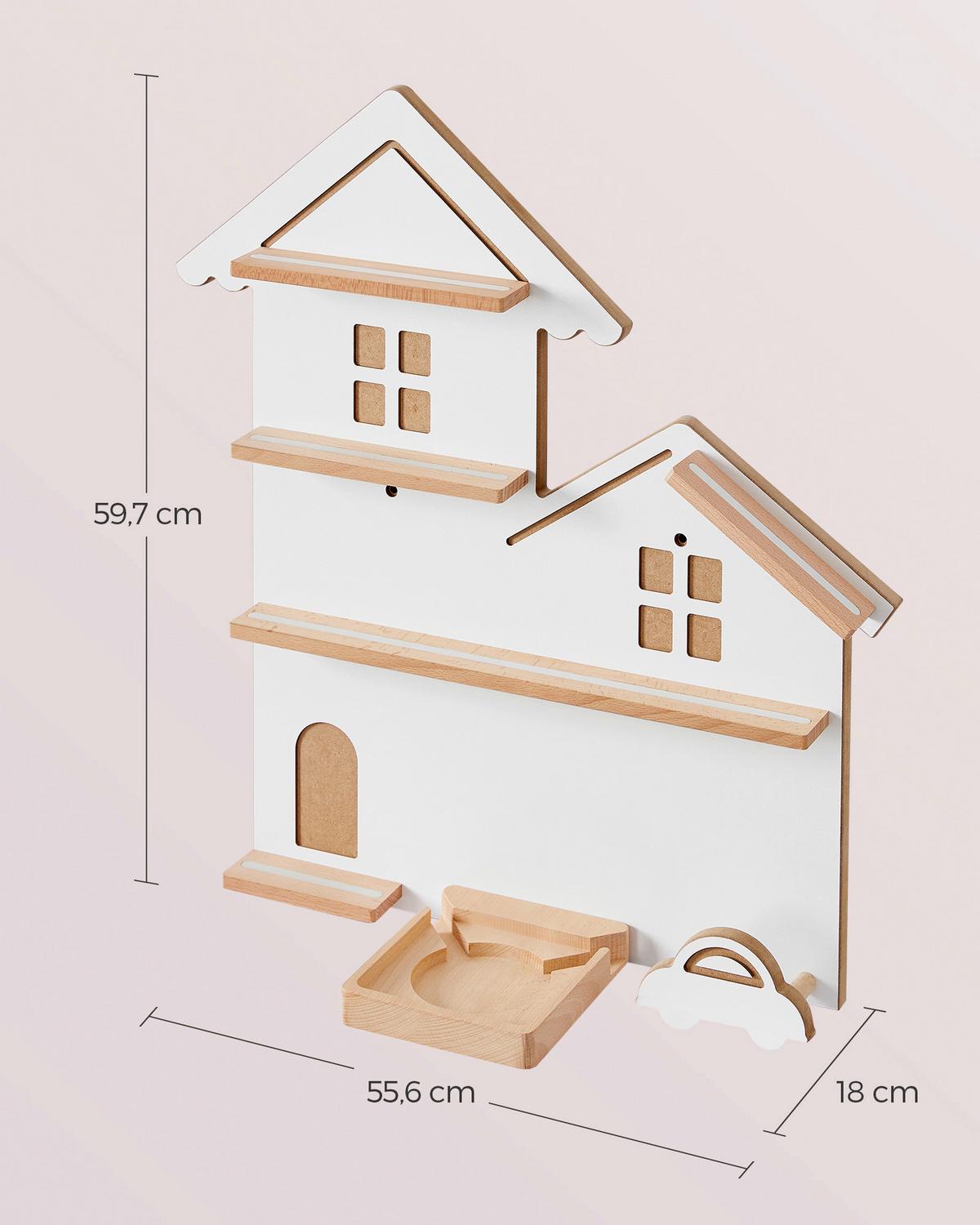 Kinderregal Weiß B: 55,8 Cm - Weiß, MODERN, Holz/Holzwerkstoff (55,8/60/18cm) - MID.YOU