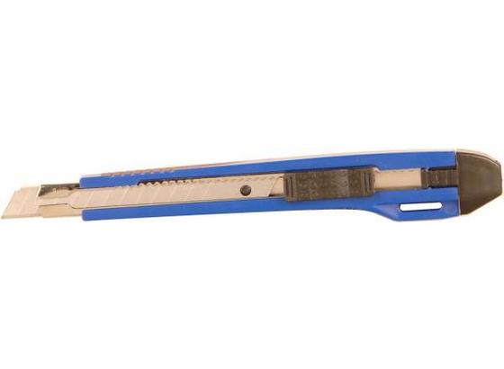 Cuttermesser mit Autolock, Schmal - Blau/Silberfarben, KONVENTIONELL, Kunststoff/Metall (14cm) - Gebol Cuttermesser mit Autolock, Schmal - Blau/Silberfarben, KONVENTIONELL, Kunststoff/Metall (14cm) - Gebol