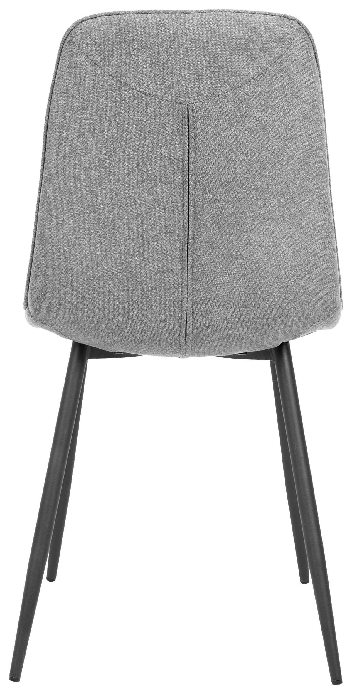 Stuhl-set 2er Lago Grau Lago - Schwarz/Grau, MODERN, Holz/Textil (47/87/58cm) - P & B