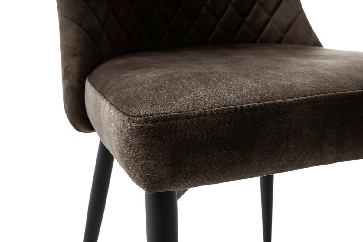 Stuhl Aboshi Vintage Anthrazit B: 46 cm - Anthrazit/Schwarz, ROMANTIK / LANDHAUS, Textil/Metall (46/85/58cm)