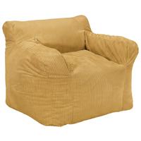 Sitzsack Rivo Cord gelb, Indoor, B: 110cm - Gelb, Basics, Textil (110/75/100cm)