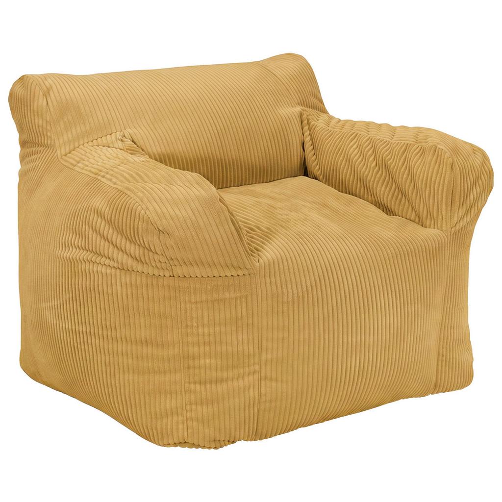 Sitzsack Rivo Cord gelb, Indoor, B: 110cm