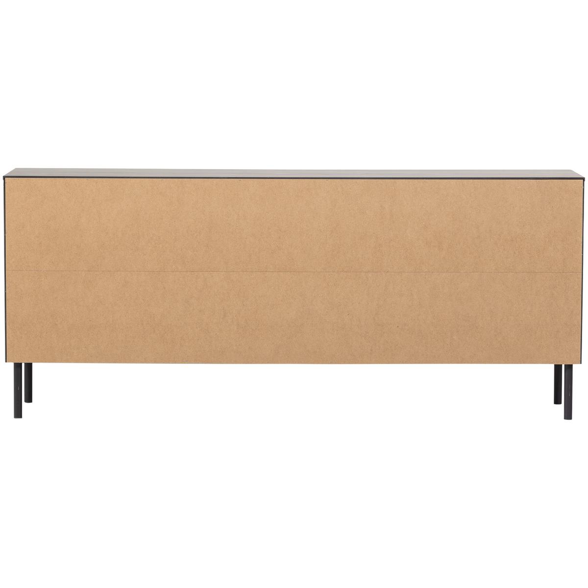 Sideboard Gunnar Schwarz B: 201 Cm - Schwarz, Design, Holz (201/85/44cm) - Livetastic