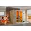 Sauna Valida Plus Sparset mit Integr. Ofensteuerung - Naturfarben, MODERN, Glas/Holz (189/203,5/172cm) Sauna Valida Plus Sparset mit Integr. Ofensteuerung - Naturfarben, MODERN, Glas/Holz (189/203,5/172cm)