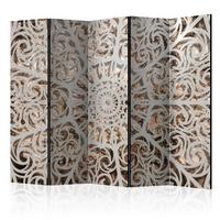 Paravent Braun Beige B: 225 Cm - Beige/Braun, Basics, Holz/Textil (225/172/3cm) - artgeist