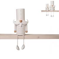 Kantensitzer Santa - Weiß, Basics, Metall (11/7/31cm)