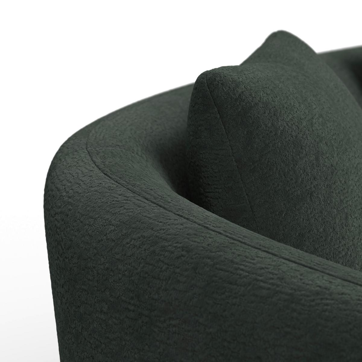 Pohovka JULIE, zelená ženilka, max. 360 kg - zelená, Modern, drevo/textil (178/66/82cm) - Bessagi Home