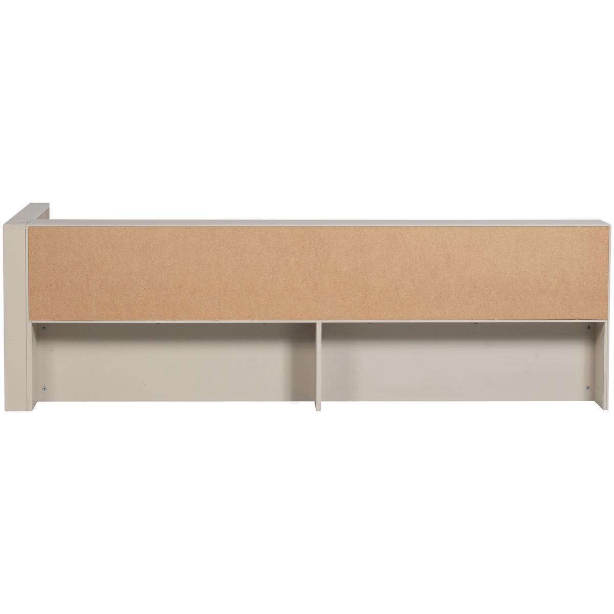 BODENBETT. Carter Grau 90x200cm - Grau, Basics, Holz (90/200cm) - MID.YOU