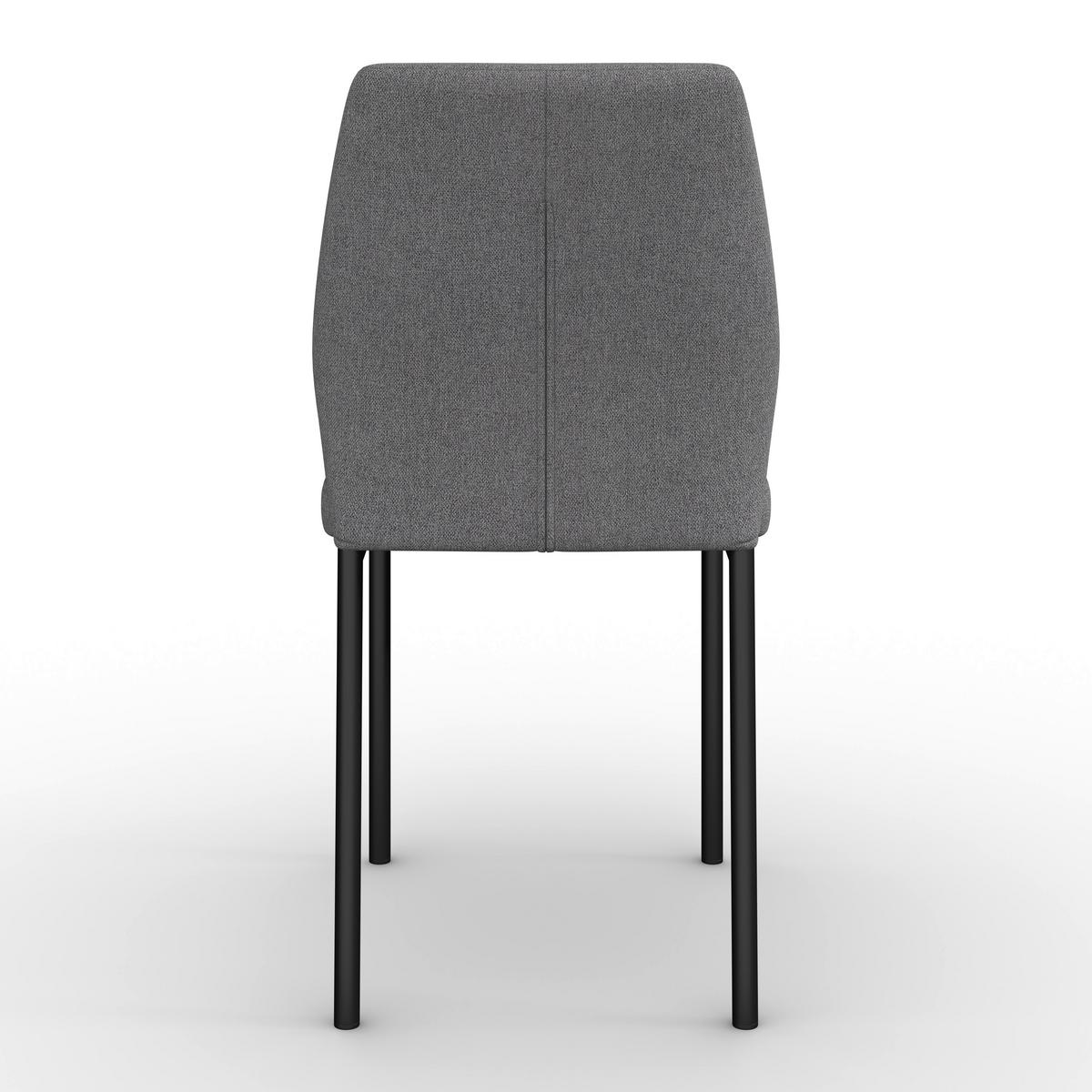 ŽIDLE CORI - černá/světle šedá, Moderní, kov/dřevo (45/87/57cm) - Bessagi Home