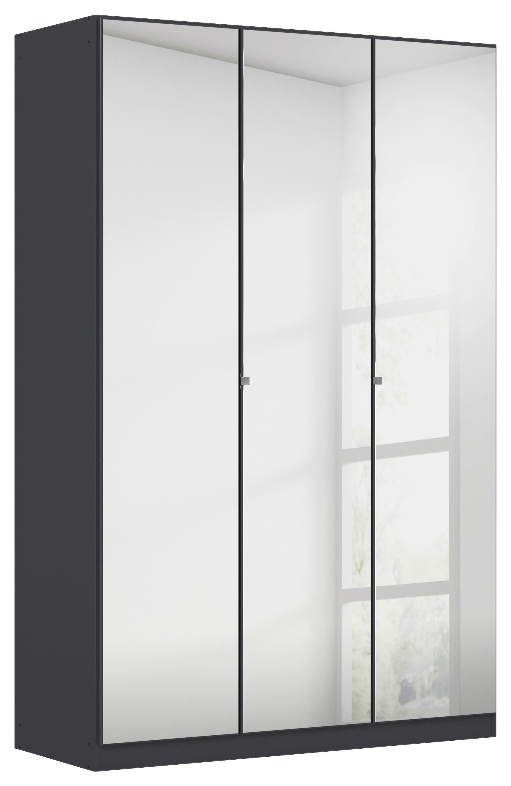 Drehtürenschrank Mit Spiegel 136 Cm Reflect, Grau