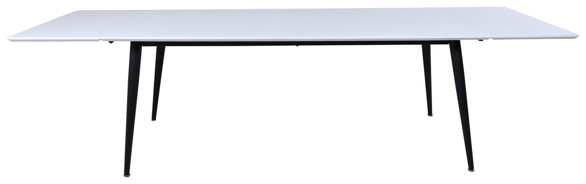 Esstisch Jimmy - Schwarz/Weiß, Design, Kunststoff/Metall (195/90/76cm) - Livetastic