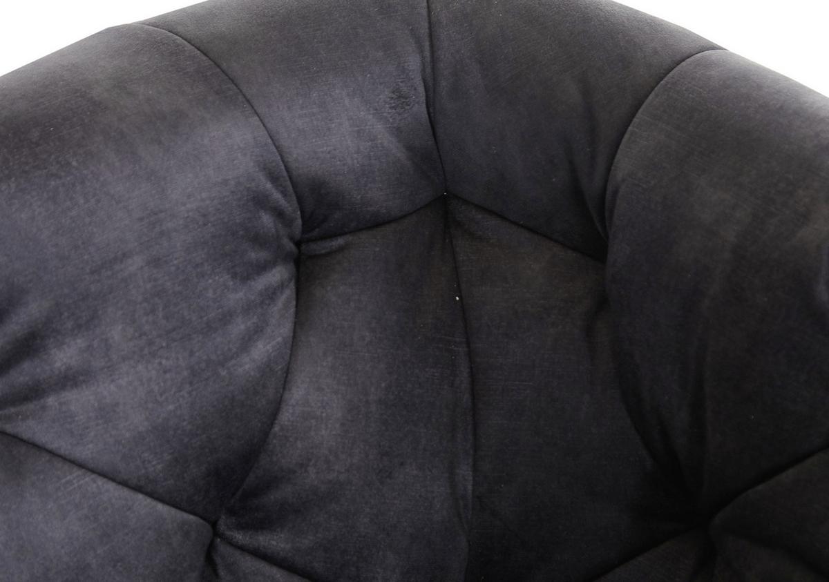 2-Sitzer-Sofa Kelly Dunkelgrau Flachgewebe - Dunkelgrau/Schwarz, KONVENTIONELL, Textil (170/83/70cm) - Livetastic