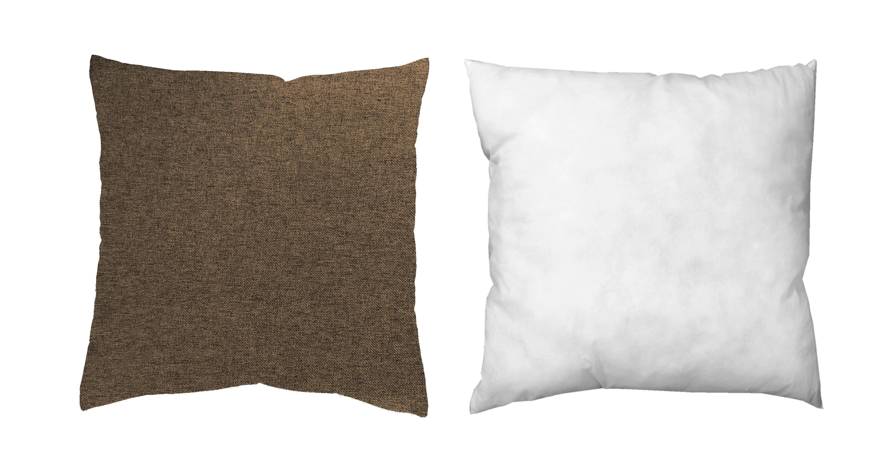 ZIERKISSEN Braun 50x50 cm - Braun, Basics, Textil (50/50cm)