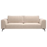 Čtyřmístná pohovka SEUL, béžová - černá/béžová, Design, kov/dřevo (302/87/88cm) - MID.YOU