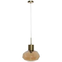 Hängeleuchte Vince 125 Bernsteinfarben B: 32 cm - Bernsteinfarben, Basics, Glas/Metall (32/32/32cm) - Kayoom