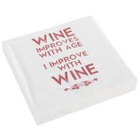 UBROUSEK KAI - bílá/vínově červená, papír (33/33cm)