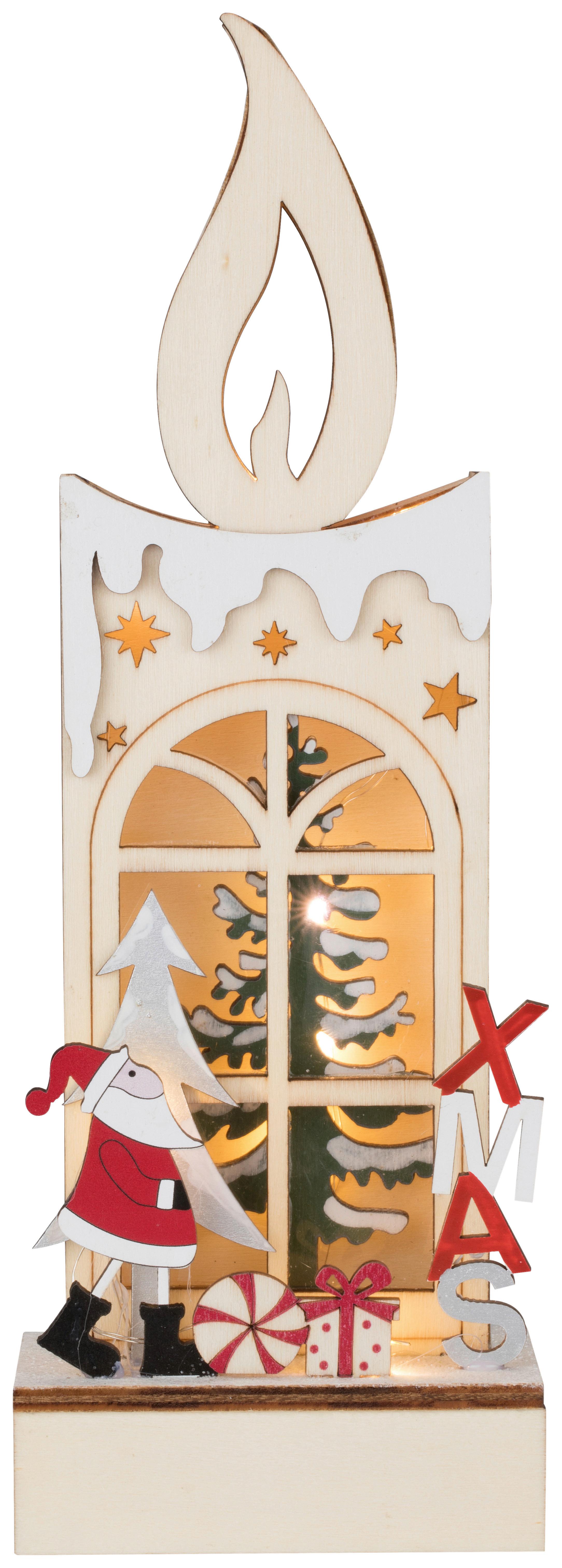 LED-Dekoleuchte Santa mit Schalter