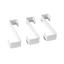 Haken lackiert 8,5 cm - Chromfarben/Beige, KONVENTIONELL, Metall (8cm) - Homeware Haken lackiert 8,5 cm - Chromfarben/Beige, KONVENTIONELL, Metall (8cm) - Homeware