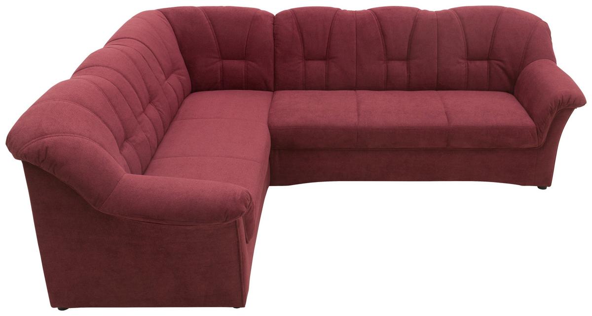 Ecksofa Papenburg Beerenfarben - Beere/Schwarz, KONVENTIONELL, Textil (192/243cm) - MID.YOU