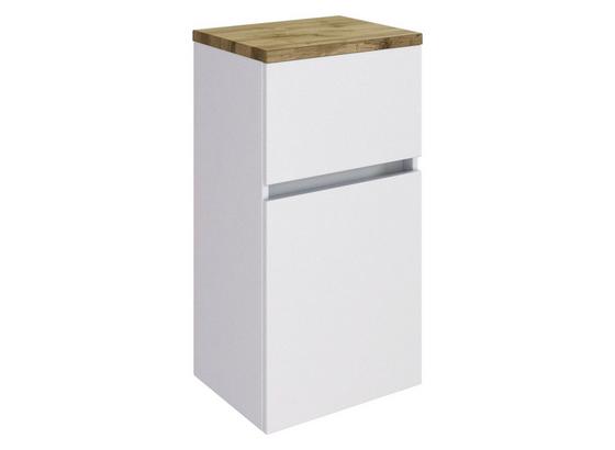 Unterschrank Pienza B: 40 cm Weiß - Silberfarben/Weiß, Basics, Holzwerkstoff (40/79/35cm) - Livetastic Unterschrank Pienza B: 40 cm Weiß - Silberfarben/Weiß, Basics, Holzwerkstoff (40/79/35cm) - Livetastic