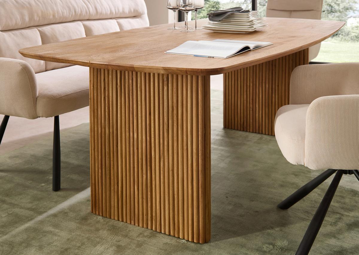 Esstisch Barney Akaziefarben, L: 220 cm - Akaziefarben, MODERN, Holz (220/110/77cm) - Livetastic