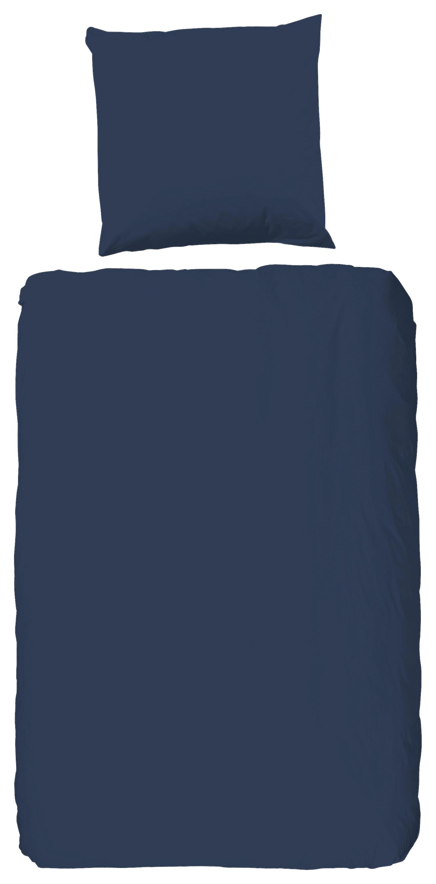 Bettwäsche Blau Dunkelblau 135x200 cm - Dunkelblau, Basics, Textil (135/200cm)