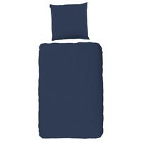 Bettwäsche Blau Dunkelblau 135x200 Cm - Dunkelblau, Basics, Textil (135/200cm)