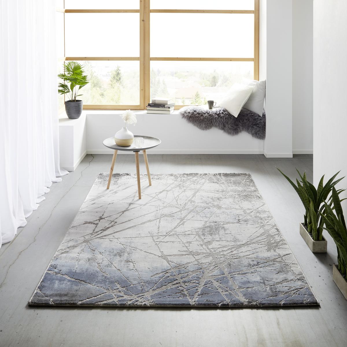 TKANÝ KOBEREC Manchester 3, 160/230cm, modrá - modrá, Modern, textil (160/230cm) - Mömax