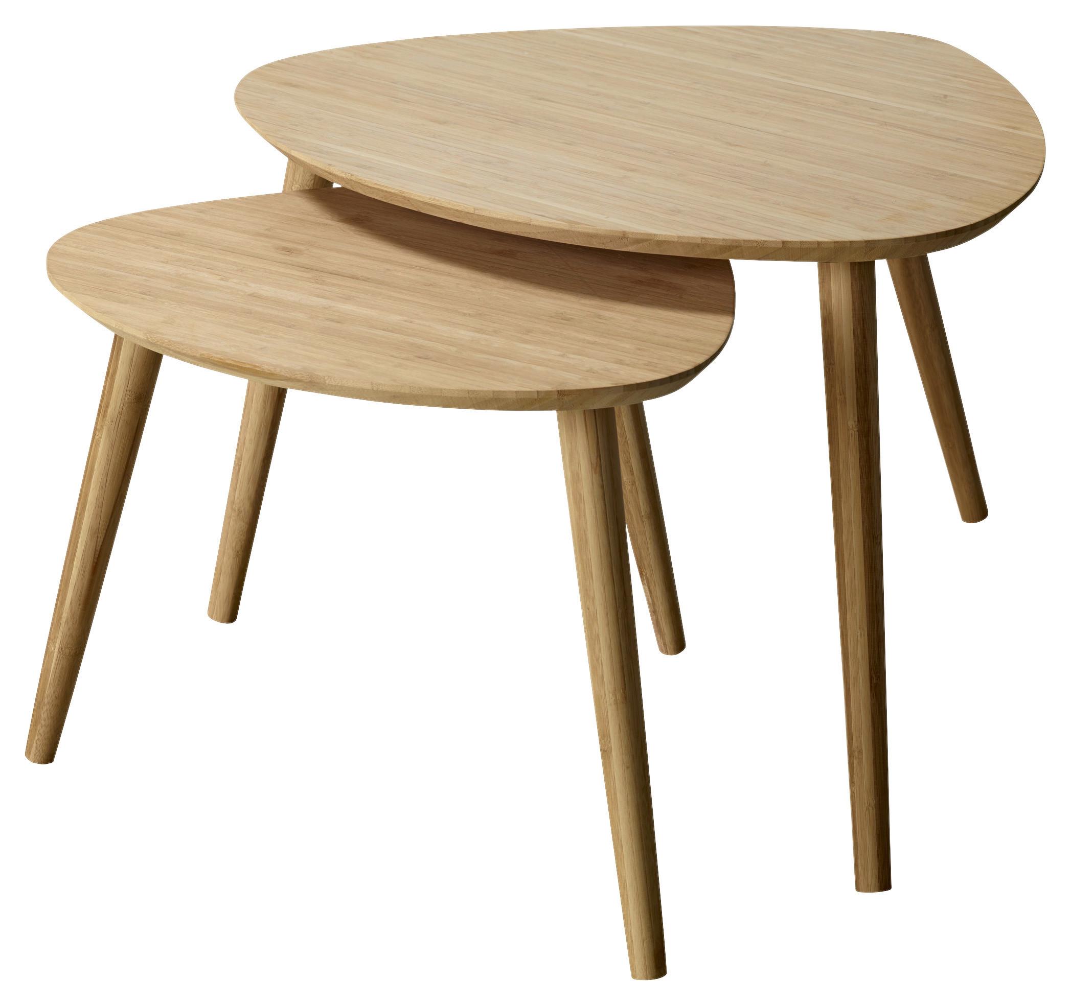 Beistelltisch 2-Teilig Noble ,naturfarben - Naturfarben, MODERN, Holz (68/45/57cm) - MID.YOU
