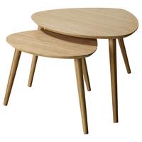 Beistelltisch 2-Teilig Noble ,naturfarben - Naturfarben, MODERN, Holz (68/45/57cm) - MID.YOU