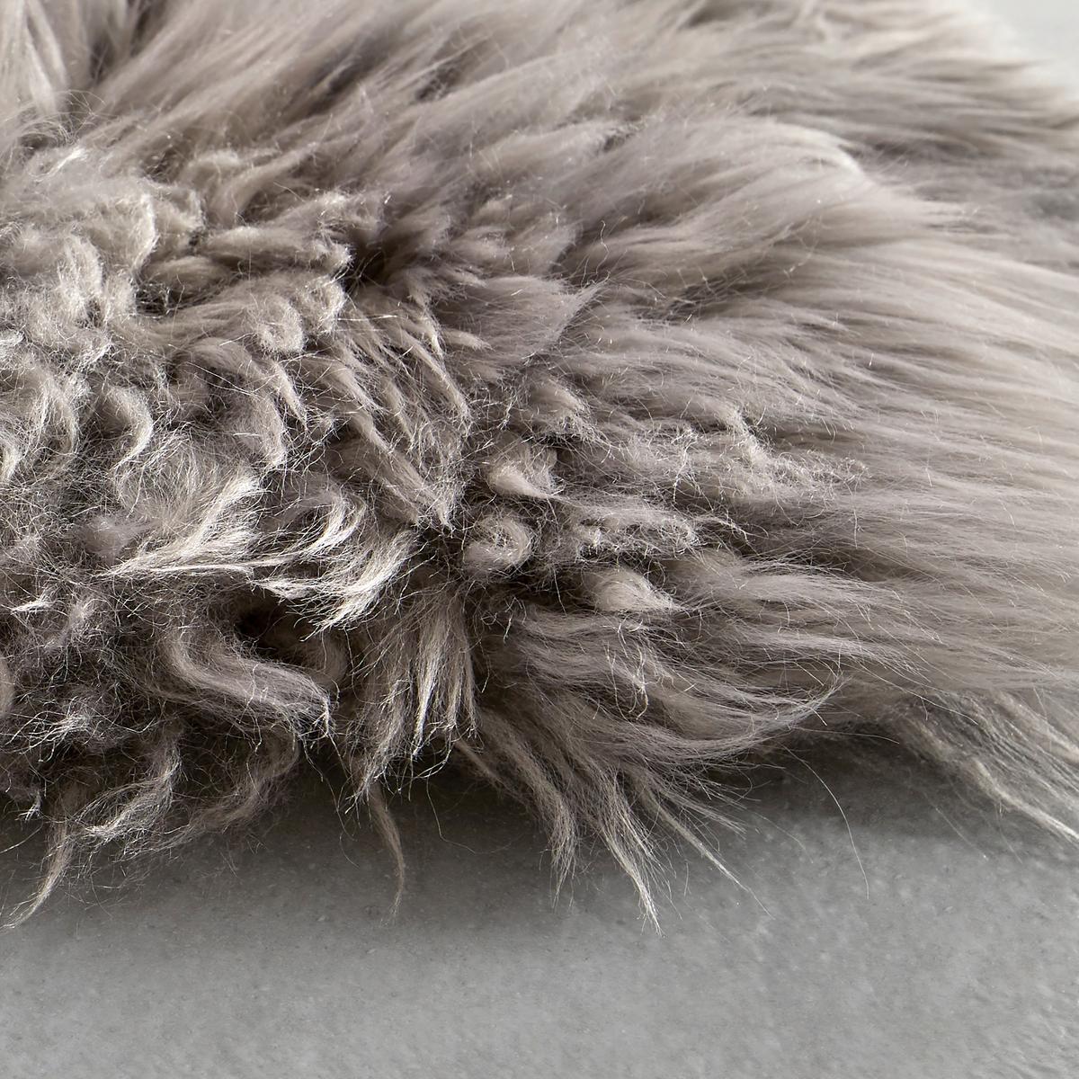 OVČIA KOŽUŠINA Emma, 60/45cm, svetlosivá - svetlosivá, textil (45/60cm) - Modern Living