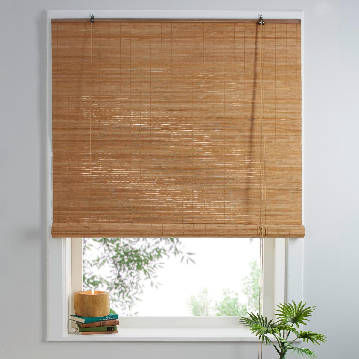 Roleta do interiéru Woody, 100/180cm, hnedá - hnedá, Lifestyle, drevo (100/180cm) - Modern Living