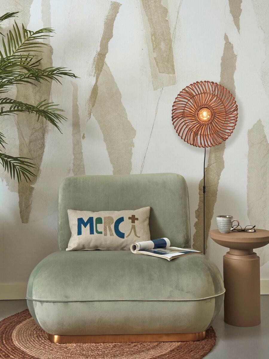 Wandleuchte Zanzibar/W/4012/N - Naturfarben, Trend, Naturmaterialien (40/12cm) - Good & Mojo